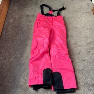 Crivit Pink Insulated Snow Pants with Suspenders SIZE 10–12Y